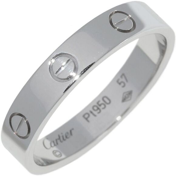 Cartier Love Ring Pt950 Ring Size 17